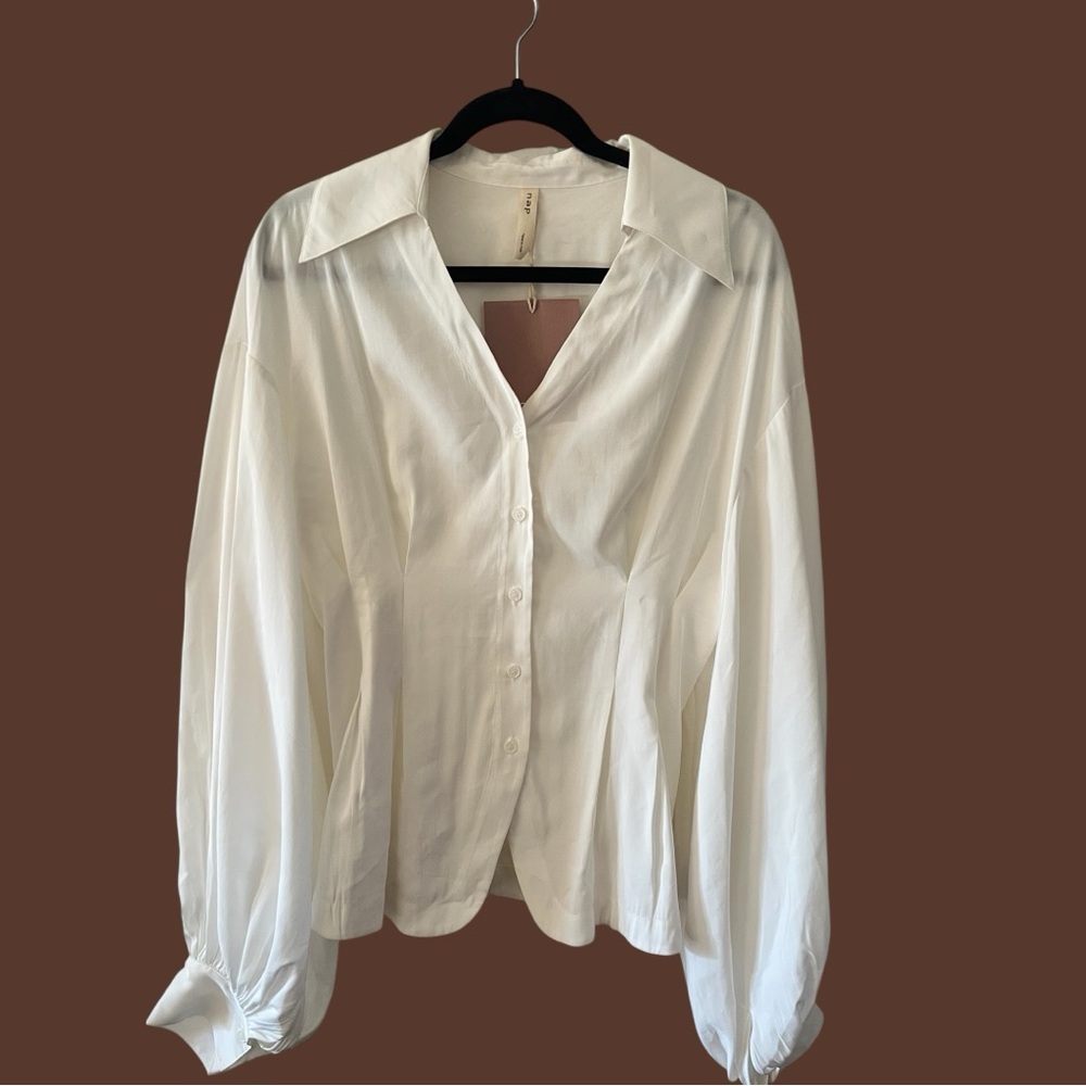 NAP Elegant White Button Down Shirt